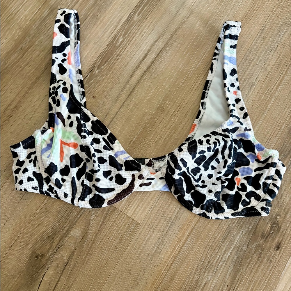 Volcom Animal Print Bikini Top